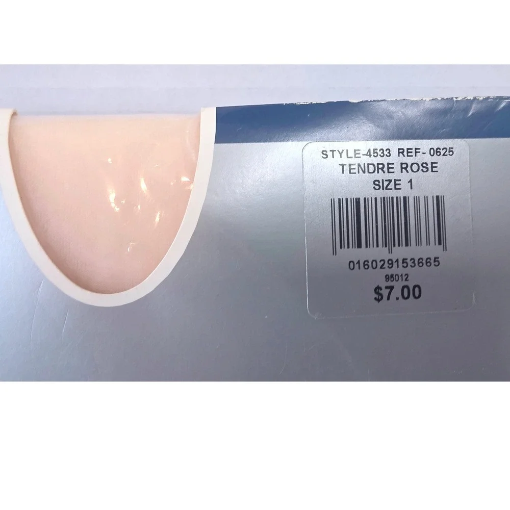 VTG Christian Dior Diorissimo Ultra Sheer Control Top Pantyhose Tendre Rose SZ 1